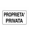 Cartello 'proprietà privata'