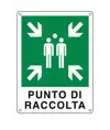 Cartello punto di raccolta per emergenza