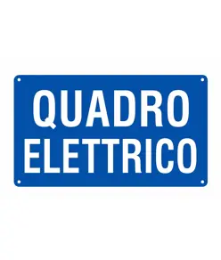 Adesivo scritta 'quadro elettrico'