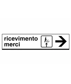 Cartello ricevimento merci