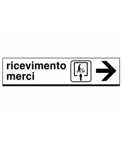 Cartello ricevimento merci