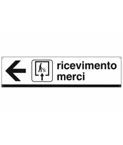 Cartello ricevimento merci