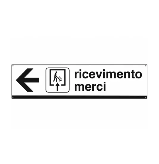 Cartello ricevimento merci