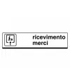 Cartello ricevimento merci in lamiera scatolata