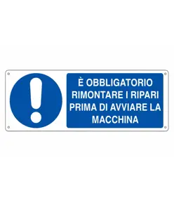 etichette adesive  rimontare i ripari prima di avviare la macchina