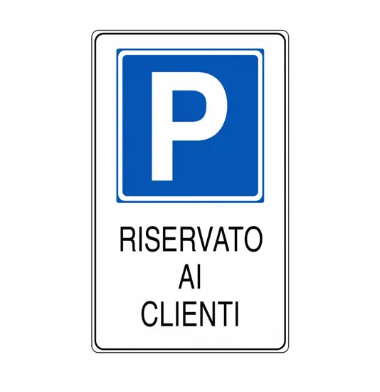 Cartello 'riservato ai clienti'