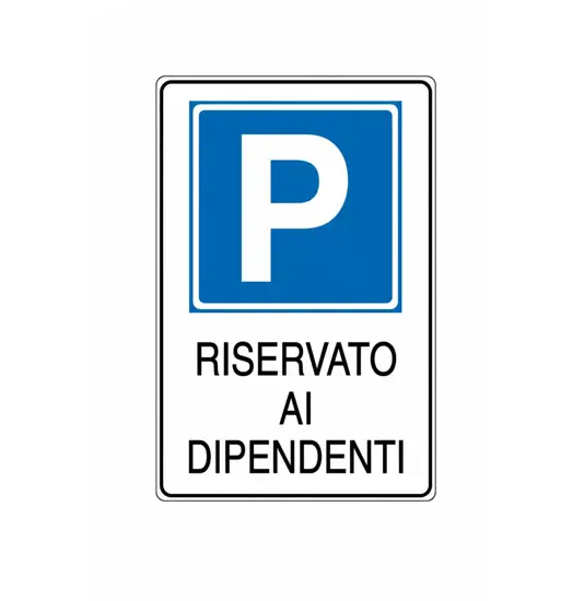 Cartello 'riservato ai dipendenti'
