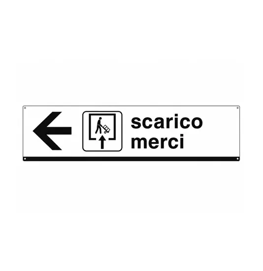 Cartello 'scarico merci'