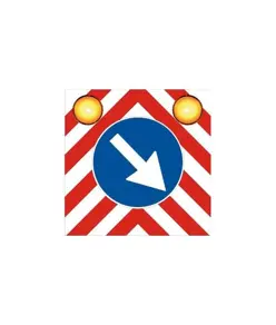 Cartello 'segnale passaggio obbligatorio per veicoli operativi'