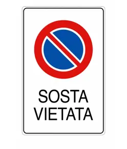 Cartello 'sosta vietata'