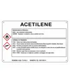 Cartello sostanza pericolosa 'acetilene'