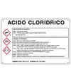 Cartello sostanza pericolosa 'acido cloridrico'