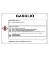 Cartello sostanza pericolosa 'gasolio'