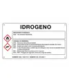 Cartello sostanza pericolosa 'idrogeno'