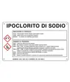 Cartello sostanza pericolosa 'ipoclorito di sodio'