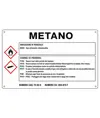 Cartello sostanza pericolosa 'metano'