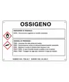Cartello sostanza pericolosa 'ossigeno'