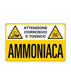 Cartello sostanze pericolose AMMONIACA
