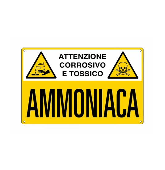 Cartello sostanze pericolose AMMONIACA