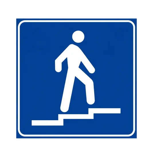 Cartello sovrapassaggio pedonale  60x60 cm