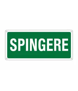 Cartello 'spingere'