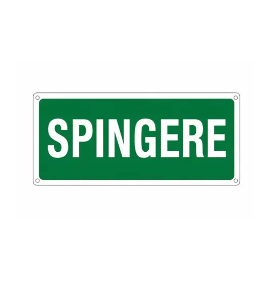 Cartello 'spingere'