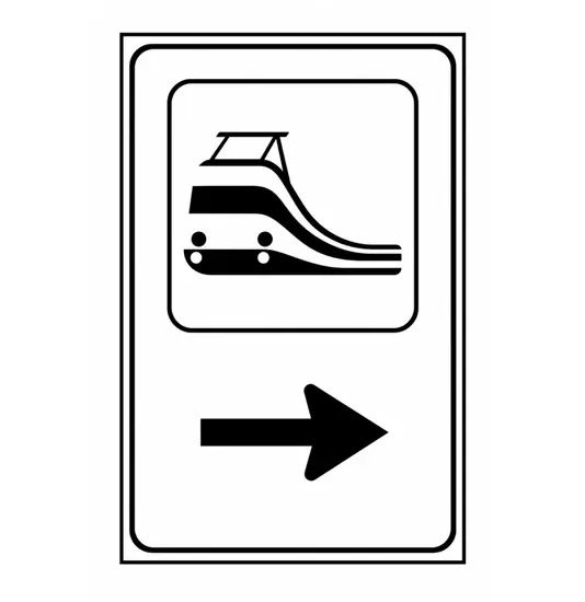 Cartello Stazione Ferroviaria  60x90 cm