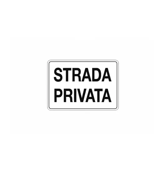 Cartello 'strada privata'