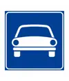 Cartello strada riservata ai veicoli a motore