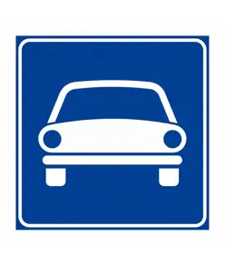 Cartello strada riservata ai veicoli a motore