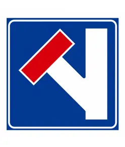 Cartello strada senza uscita a sinistra
