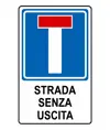Cartello strada senza uscita