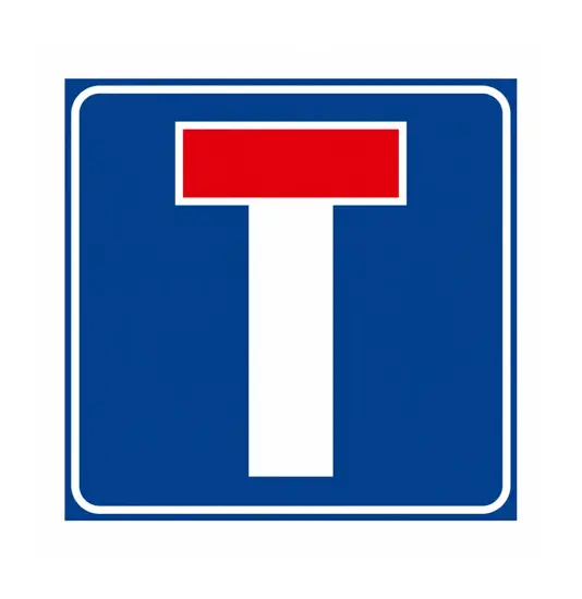 Cartello strada senza uscita