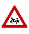 Cartello stradale attraversamento bambini
