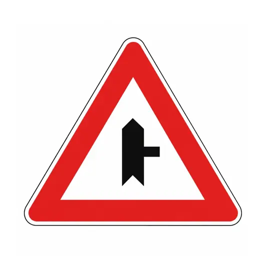 Cartello stradale intersezione con precedenza a destra