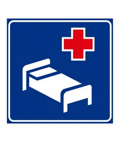 Cartello stradale ospedale