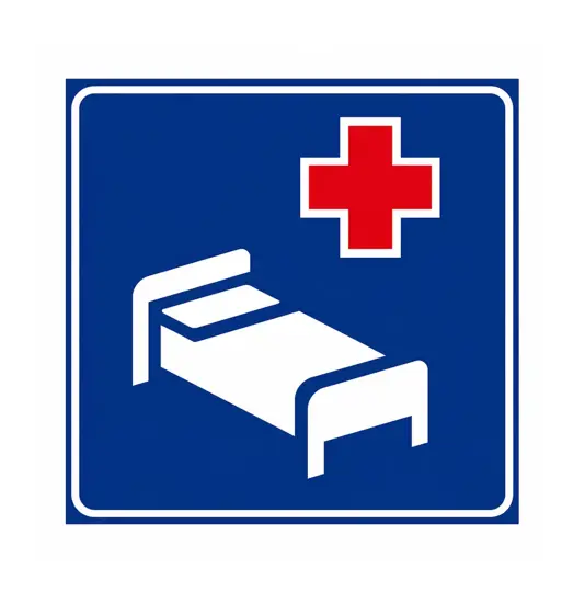 Cartello stradale ospedale