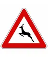Cartello stradale pericolo animali selvatici