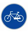 Cartello stradale pista ciclabile