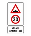 Cartello stradale preavviso dossi