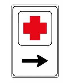 Cartello Stradale Pronto Soccorso  60x90 cm