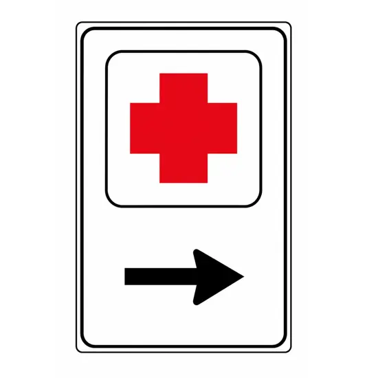 Cartello Stradale Pronto Soccorso  60x90 cm