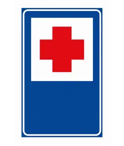 Cartello stradale pronto soccorso