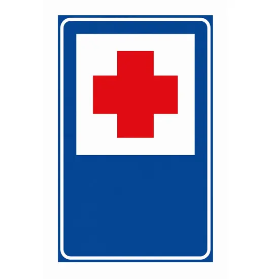 Cartello stradale pronto soccorso