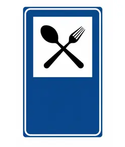 Cartello stradale ristorante