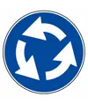 Cartello senso rotatorio