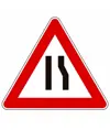 Cartello strettoia asimmetrica a destra