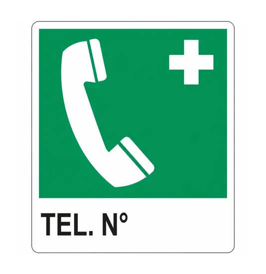 Cartello 'tel. n°'