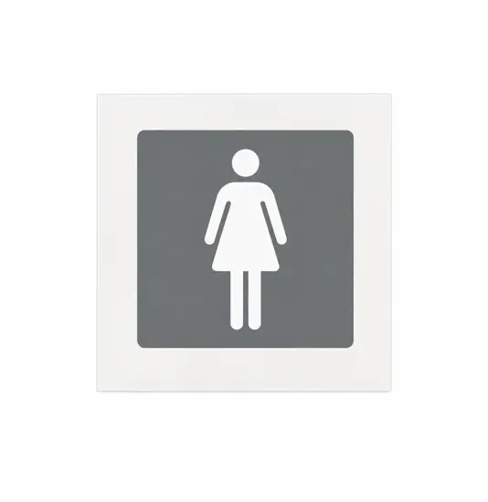 Cartello 'toilette donna'