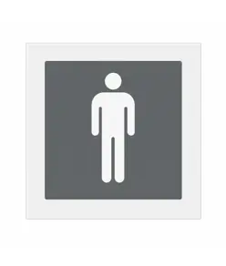 Cartello 'toilette uomo'